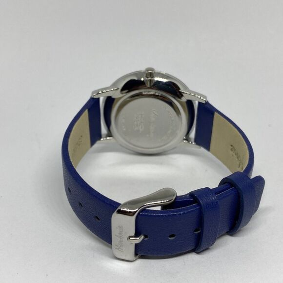 Mon Amie CBMA8501 Womens Blue Leather Strap Analog Dial Quartz Wrist Watch VK612 main image 6